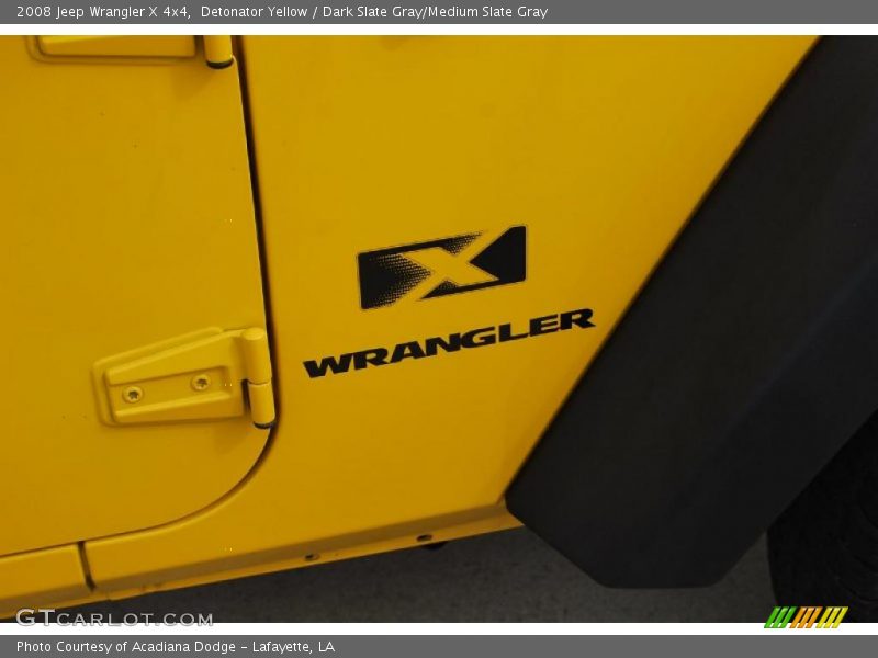 Detonator Yellow / Dark Slate Gray/Medium Slate Gray 2008 Jeep Wrangler X 4x4