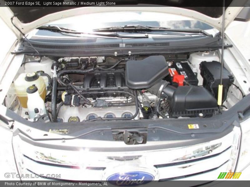 Light Sage Metallic / Medium Light Stone 2007 Ford Edge SE