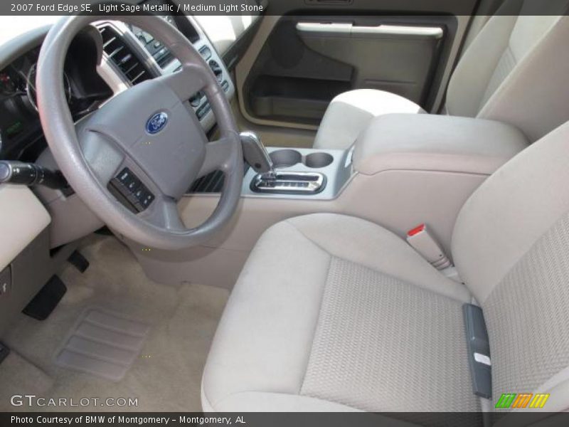 Light Sage Metallic / Medium Light Stone 2007 Ford Edge SE