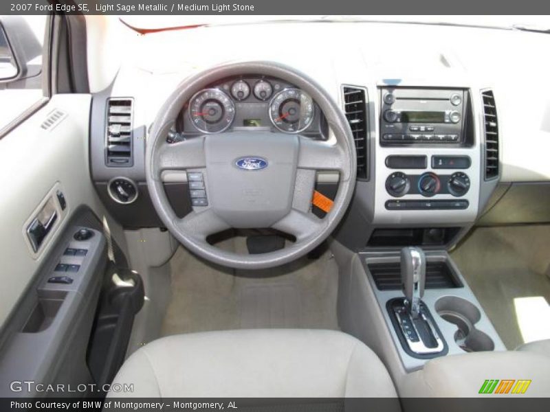 Light Sage Metallic / Medium Light Stone 2007 Ford Edge SE
