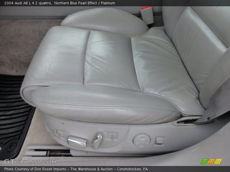 Northern Blue Pearl Effect / Platinum 2004 Audi A8 L 4.2 quattro