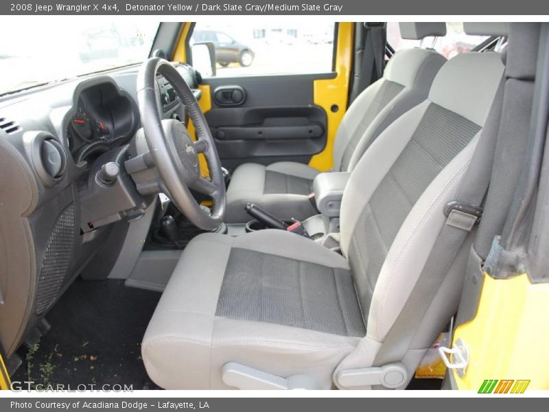 Detonator Yellow / Dark Slate Gray/Medium Slate Gray 2008 Jeep Wrangler X 4x4