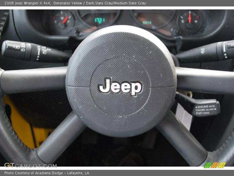 Detonator Yellow / Dark Slate Gray/Medium Slate Gray 2008 Jeep Wrangler X 4x4