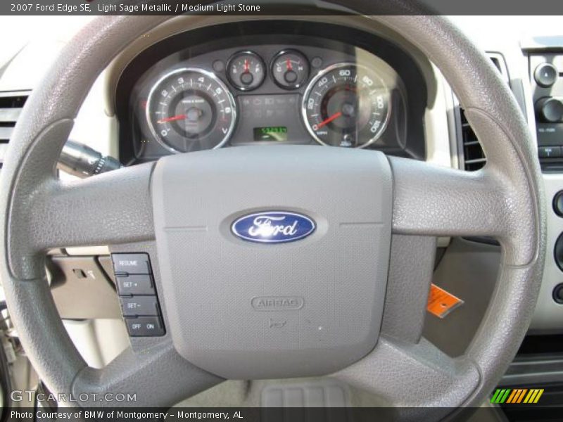 Light Sage Metallic / Medium Light Stone 2007 Ford Edge SE