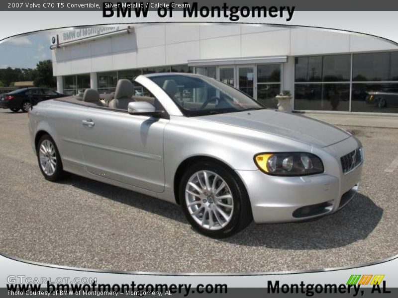Silver Metallic / Calcite Cream 2007 Volvo C70 T5 Convertible