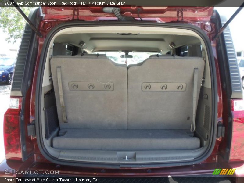 Red Rock Pearl / Medium Slate Gray 2007 Jeep Commander Sport