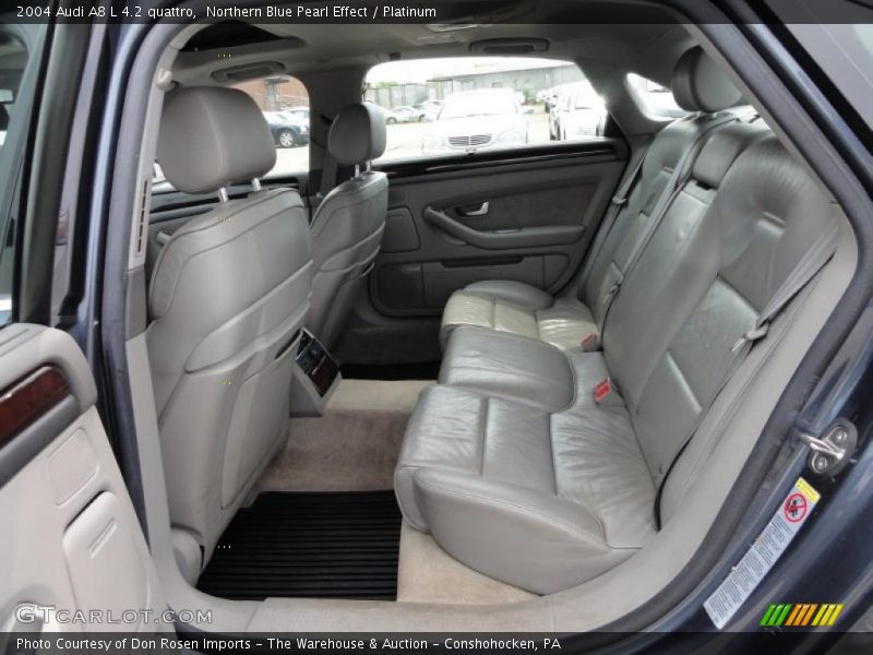 Northern Blue Pearl Effect / Platinum 2004 Audi A8 L 4.2 quattro
