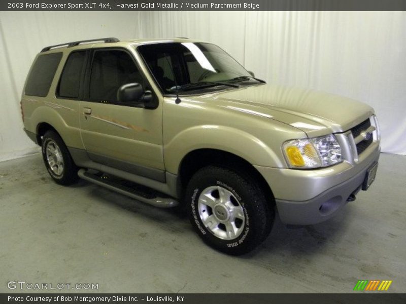 Harvest Gold Metallic / Medium Parchment Beige 2003 Ford Explorer Sport XLT 4x4