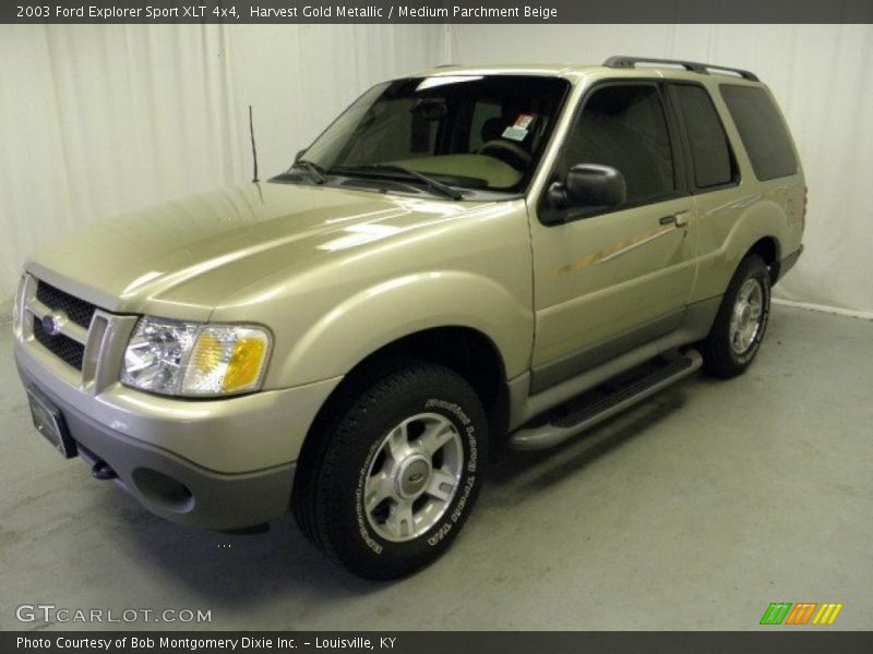 Harvest Gold Metallic / Medium Parchment Beige 2003 Ford Explorer Sport XLT 4x4