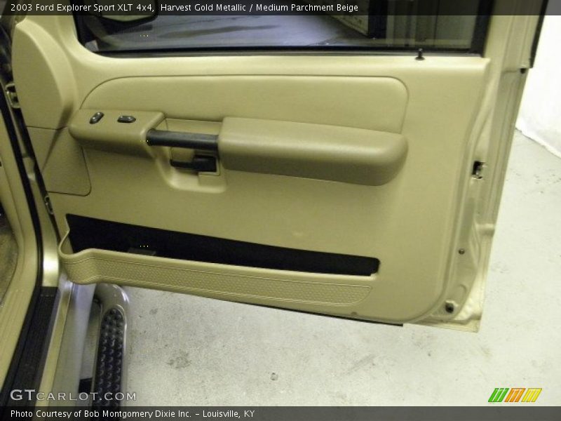 Harvest Gold Metallic / Medium Parchment Beige 2003 Ford Explorer Sport XLT 4x4