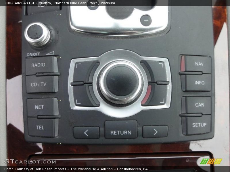 Northern Blue Pearl Effect / Platinum 2004 Audi A8 L 4.2 quattro