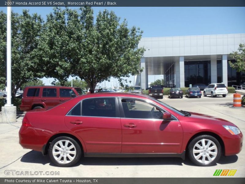 Moroccan Red Pearl / Black 2007 Honda Accord SE V6 Sedan