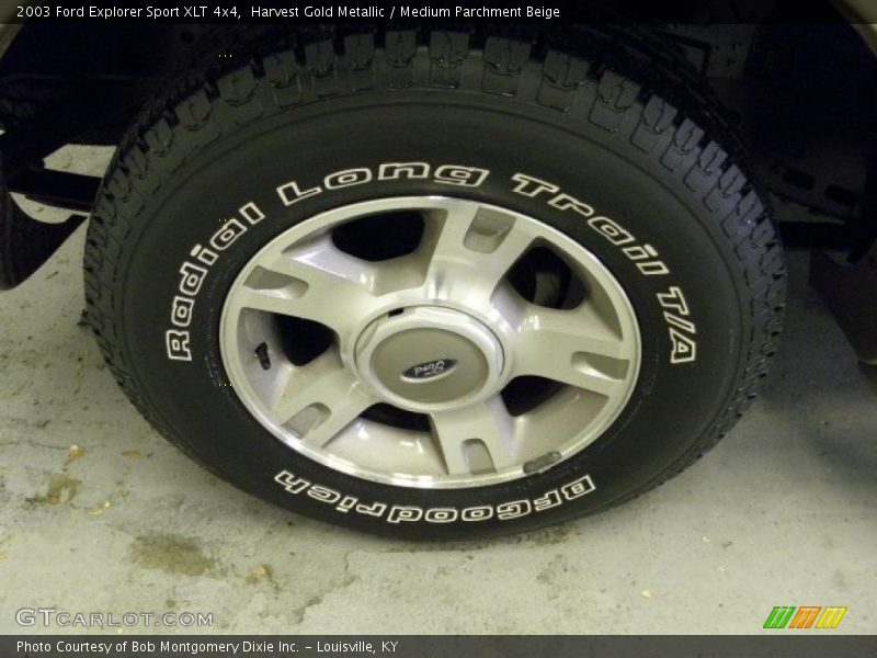 Harvest Gold Metallic / Medium Parchment Beige 2003 Ford Explorer Sport XLT 4x4