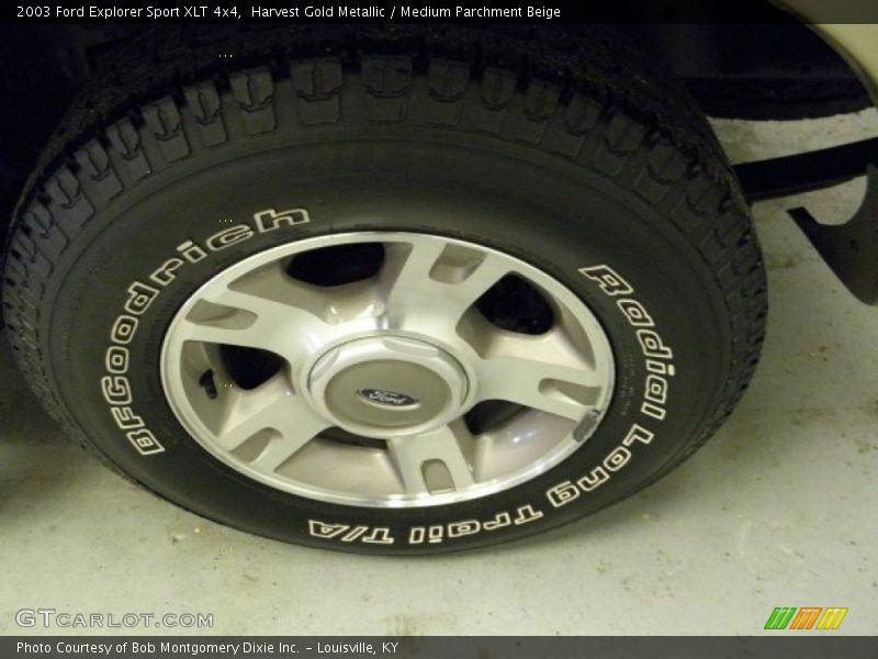 Harvest Gold Metallic / Medium Parchment Beige 2003 Ford Explorer Sport XLT 4x4