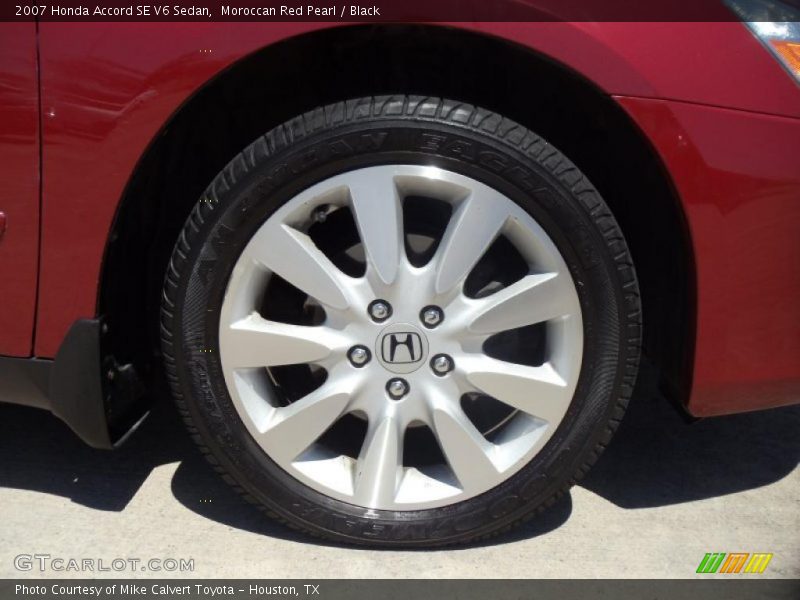 Moroccan Red Pearl / Black 2007 Honda Accord SE V6 Sedan