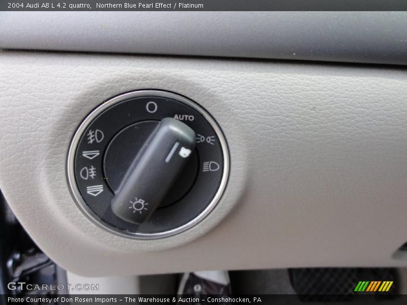 Northern Blue Pearl Effect / Platinum 2004 Audi A8 L 4.2 quattro