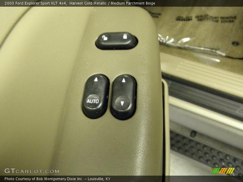 Harvest Gold Metallic / Medium Parchment Beige 2003 Ford Explorer Sport XLT 4x4