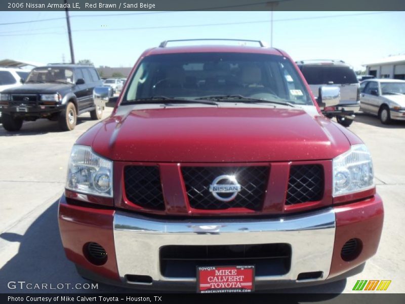 Red Brawn / Sand Beige 2006 Nissan Armada LE