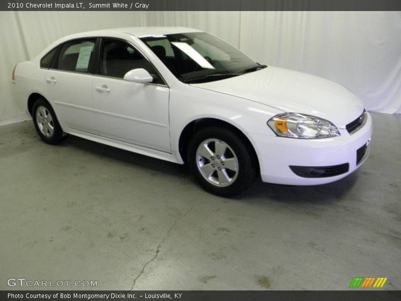 Summit White / Gray 2010 Chevrolet Impala LT