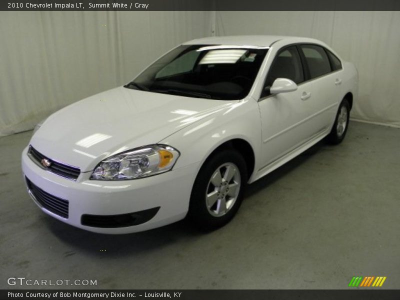 Summit White / Gray 2010 Chevrolet Impala LT