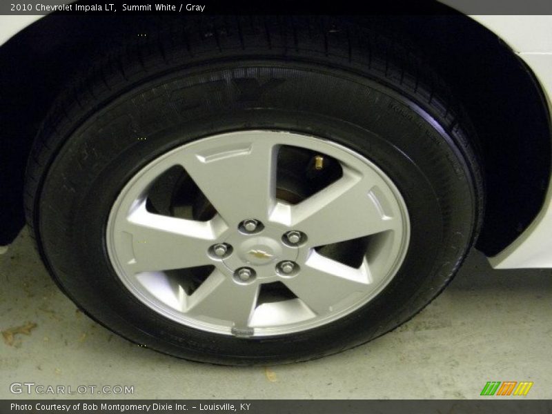 Summit White / Gray 2010 Chevrolet Impala LT