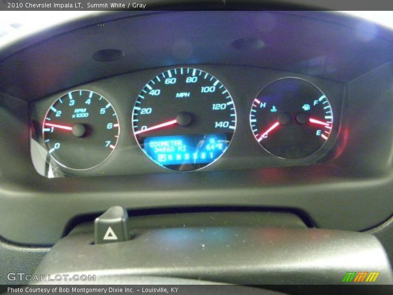 Summit White / Gray 2010 Chevrolet Impala LT