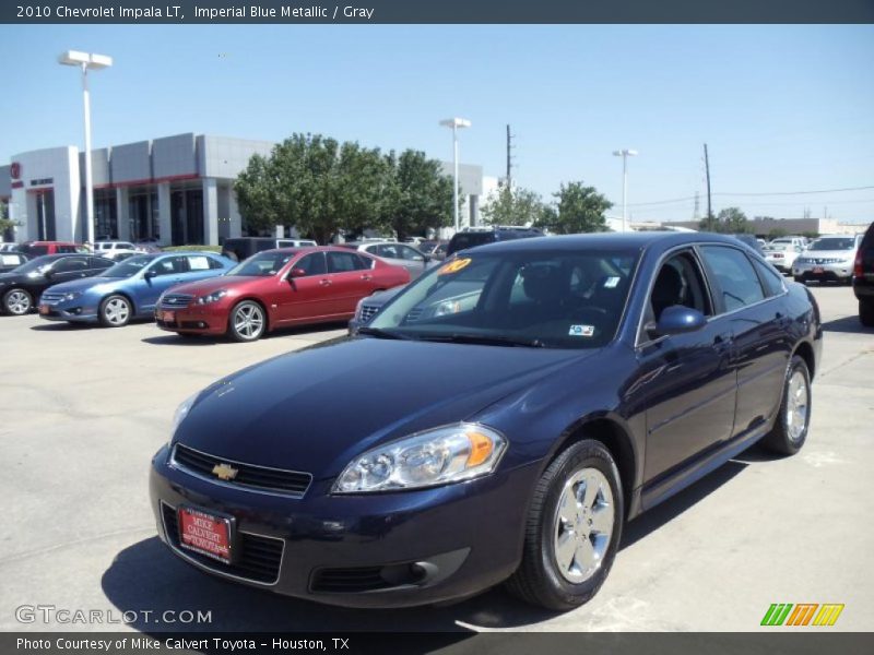 Imperial Blue Metallic / Gray 2010 Chevrolet Impala LT