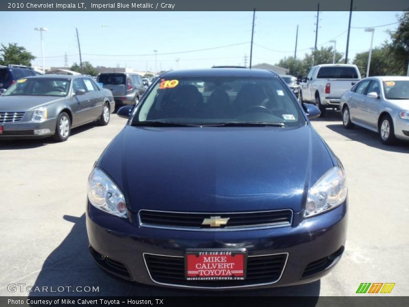 Imperial Blue Metallic / Gray 2010 Chevrolet Impala LT