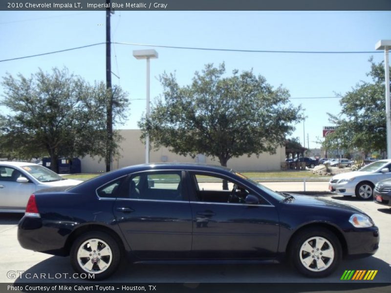 Imperial Blue Metallic / Gray 2010 Chevrolet Impala LT