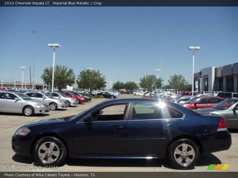 Imperial Blue Metallic / Gray 2010 Chevrolet Impala LT