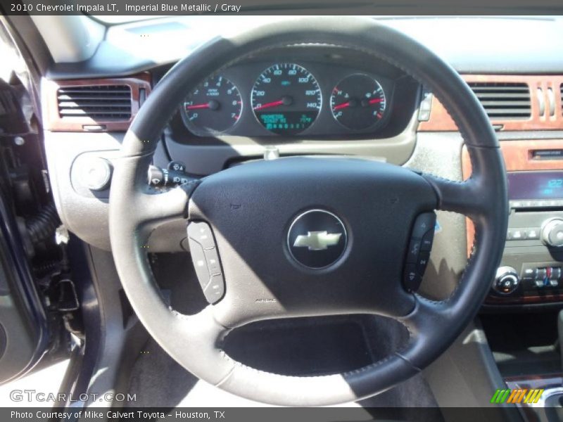 Imperial Blue Metallic / Gray 2010 Chevrolet Impala LT