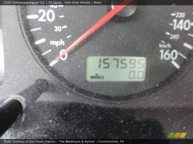 Satin Silver Metallic / Black 2000 Volkswagen Passat GLS 1.8T Sedan
