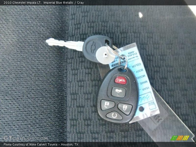 Imperial Blue Metallic / Gray 2010 Chevrolet Impala LT
