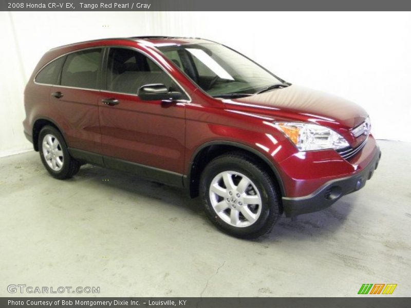 Tango Red Pearl / Gray 2008 Honda CR-V EX