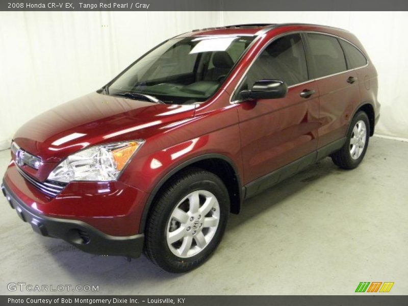 Tango Red Pearl / Gray 2008 Honda CR-V EX