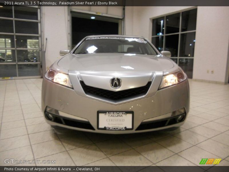 Paladium Silver Pearl / Ebony Black 2011 Acura TL 3.5 Technology