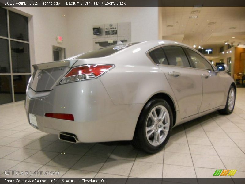 Paladium Silver Pearl / Ebony Black 2011 Acura TL 3.5 Technology