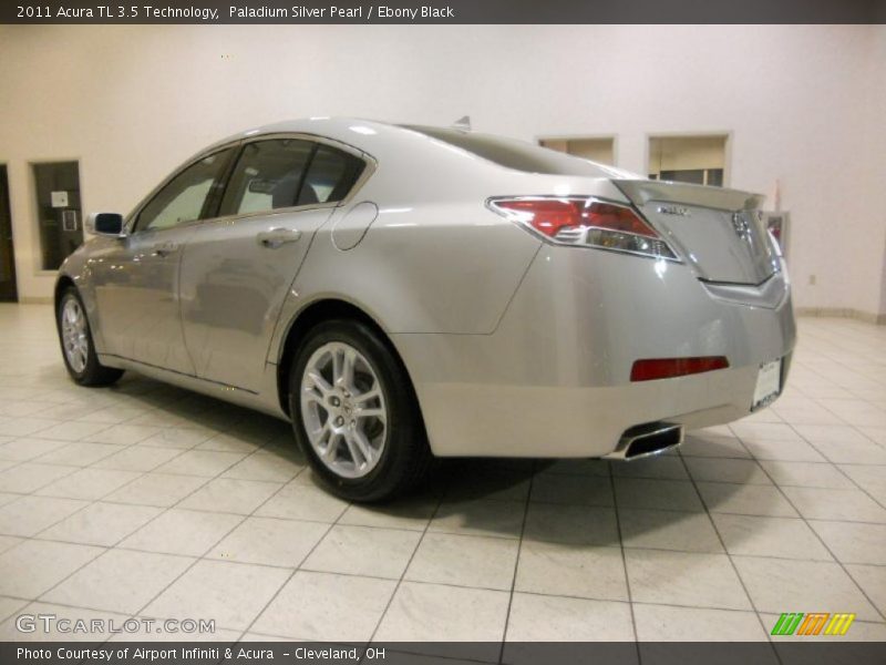 Paladium Silver Pearl / Ebony Black 2011 Acura TL 3.5 Technology