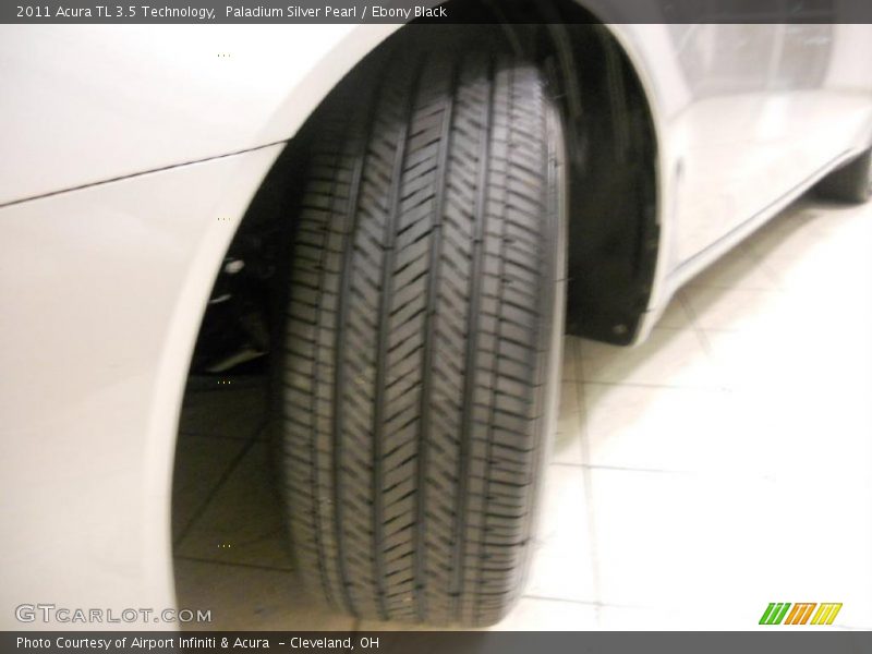 Paladium Silver Pearl / Ebony Black 2011 Acura TL 3.5 Technology