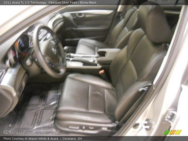 Paladium Silver Pearl / Ebony Black 2011 Acura TL 3.5 Technology