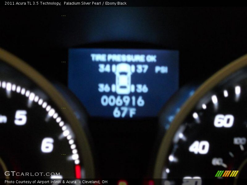 Paladium Silver Pearl / Ebony Black 2011 Acura TL 3.5 Technology