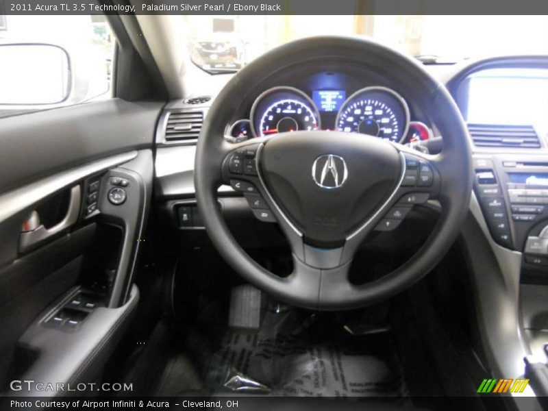 Paladium Silver Pearl / Ebony Black 2011 Acura TL 3.5 Technology
