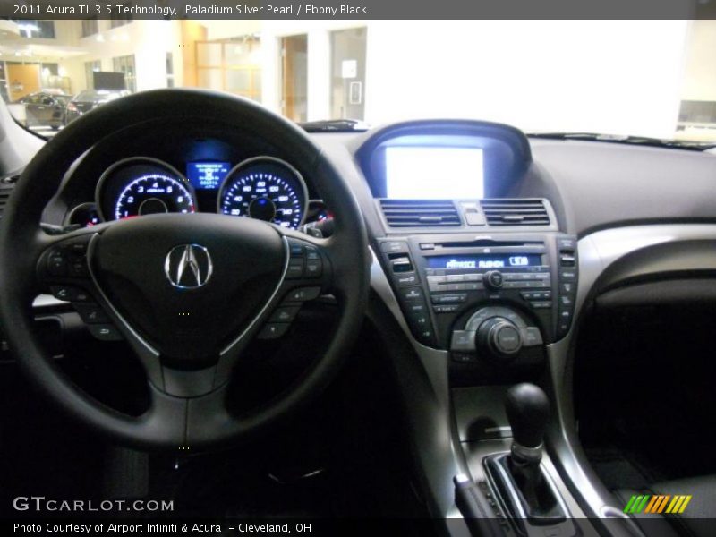 Paladium Silver Pearl / Ebony Black 2011 Acura TL 3.5 Technology