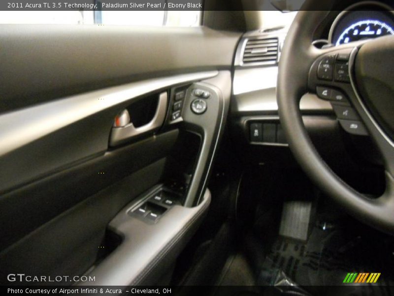 Paladium Silver Pearl / Ebony Black 2011 Acura TL 3.5 Technology