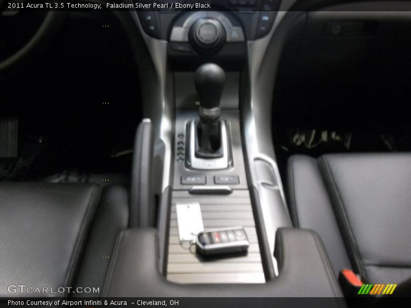 Paladium Silver Pearl / Ebony Black 2011 Acura TL 3.5 Technology
