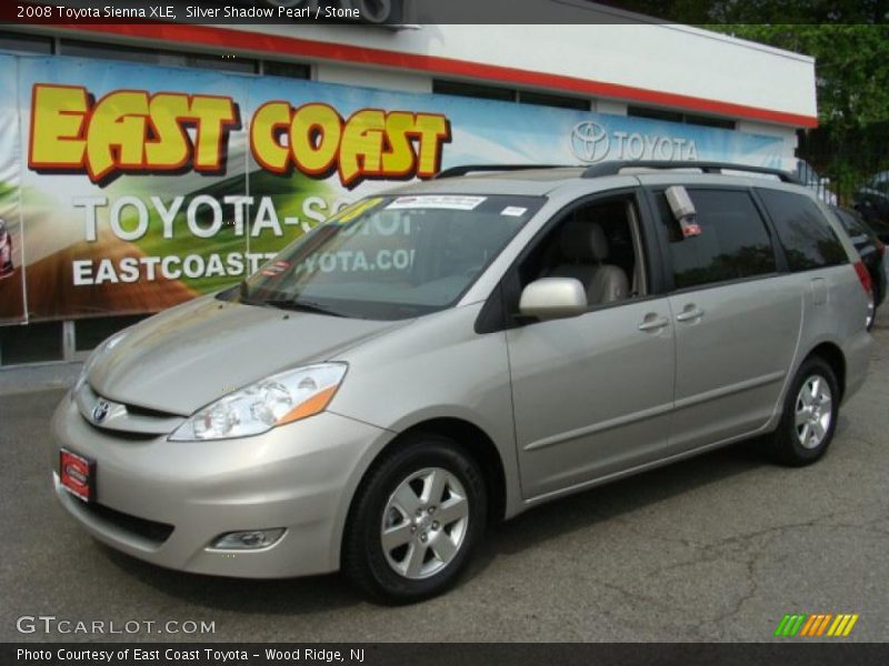 Silver Shadow Pearl / Stone 2008 Toyota Sienna XLE