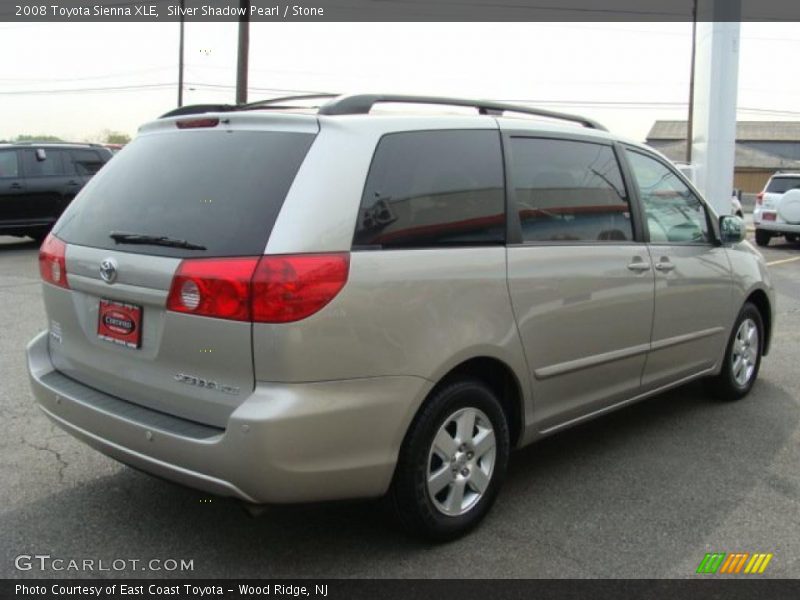 Silver Shadow Pearl / Stone 2008 Toyota Sienna XLE