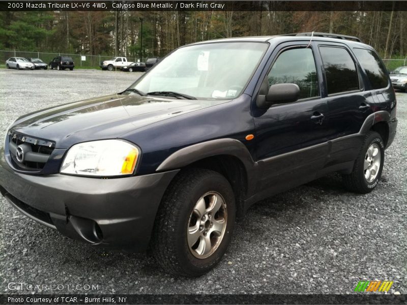 Calypso Blue Metallic / Dark Flint Gray 2003 Mazda Tribute LX-V6 4WD