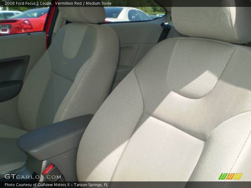 Vermillion Red / Medium Stone 2008 Ford Focus S Coupe