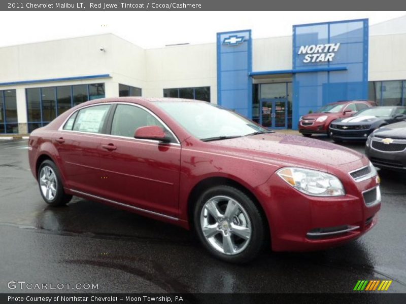 Red Jewel Tintcoat / Cocoa/Cashmere 2011 Chevrolet Malibu LT